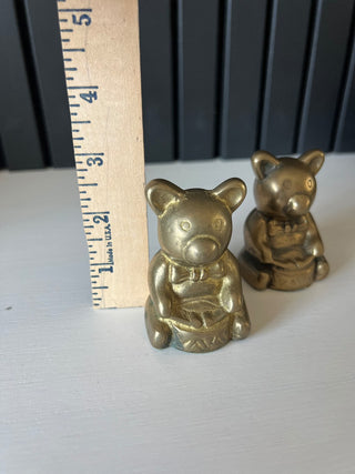 Vintage small drumming bear figurine RSV|101223