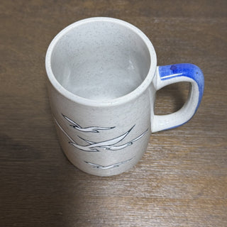 Vintage Speckled Stoneware Seagull Mug MTS|90076