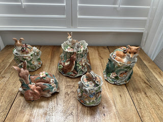 Fitz and Floyd Woodland Spring Chipmunk Canister MTS