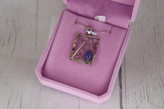 925 Artisan Geometric Tanzanite Necklace MTS