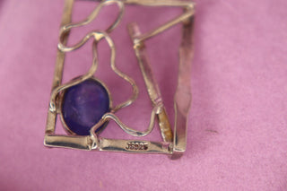 925 Artisan Geometric Tanzanite Necklace MTS