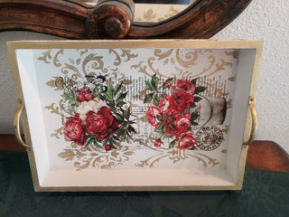 13 1/2 inch wooden serving tray|96869