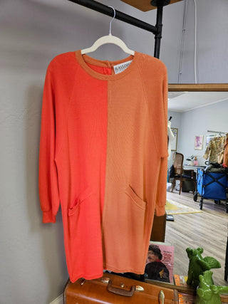 Vtg 80s/90s Bill Blass Colorbock Dress - Size L - MTS|119630