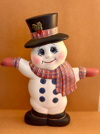 VTG. DOUBLE SIDED  X'MAS SNOWMAN|96069