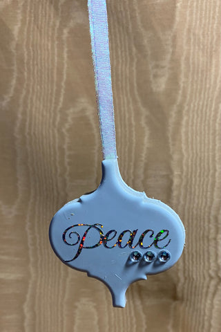 Ceramic Peace Christmas Ornament|129105