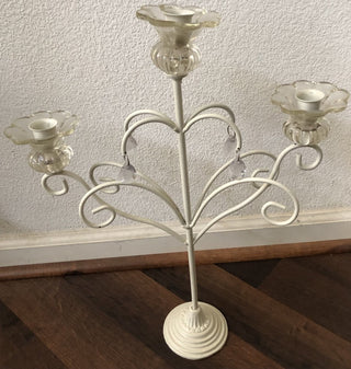 Cream Candelabra 3 Arms RSV