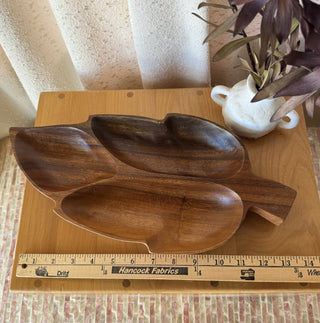 Vintage Monkey Pod Leaf Bowl (Philippines) (LZD - RSV)|108300