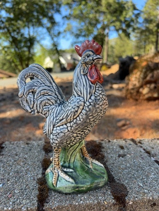 JP vintage ceramic rooster 7.5”  from hobbiest mold