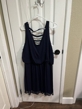 Women's Size 2XL Navy Sleeveless Dress RCD