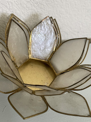 Capiz Lotus Candle Holder #49 MTS|62045