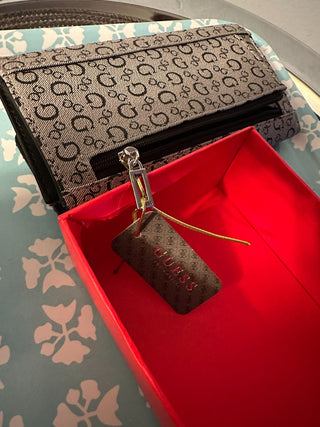 Wallet NIP GUESS Black-White MTS|118498