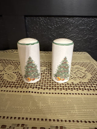 Vintage Celebrations Christmas Tree Salt and Pepper Shaker Sold as pair - RCD|139350
