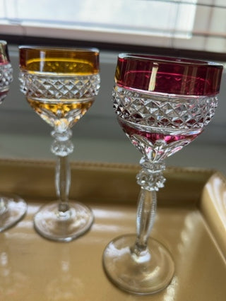 Set of 4 Riekes-crisa Williamsburg shoot glasses