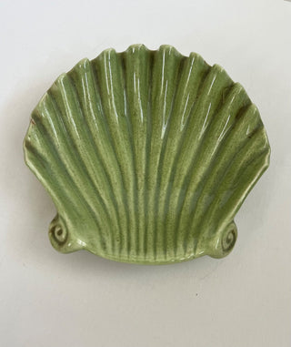 Vintage green shell bowl