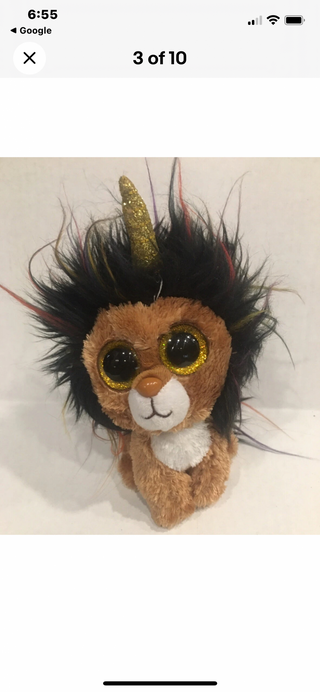TY Beanie Boss Ramsey Unicorn Lion|69600