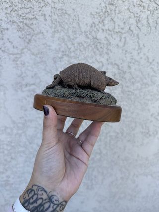 1977 Audubon Bronzes Armadillo Decor RSV|56907