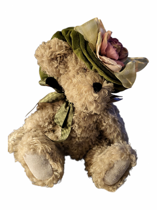 McKinley Bearington limited ed Green Boyds Mohair Bear flower hat RCD|130800