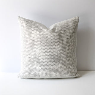 14x21 white and gray chenille pillow|50840