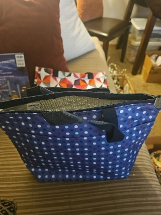 AD. Thirty-One Thermal Polka Dot Lunch Tote