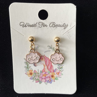pink cloud earrings RSV