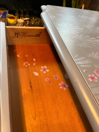 Gray/Silver  Cherry Blossom UpCycled Thomasville Buffet RSV|143769