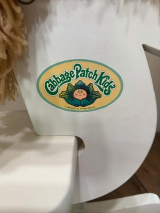 Vintage 1986 Coleco Cabbage Patch Kids Wooden Rocking Horse