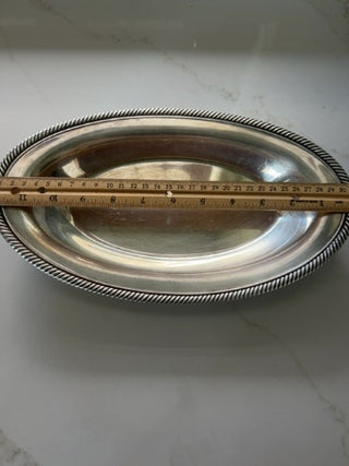 WM Rogers Silver Plated Oval Serving  Dish