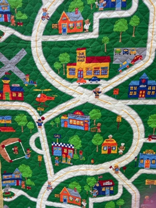 “Teddy Bear Town" playmat quilt