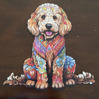 Crafthub wood dog shape puzzle RSV