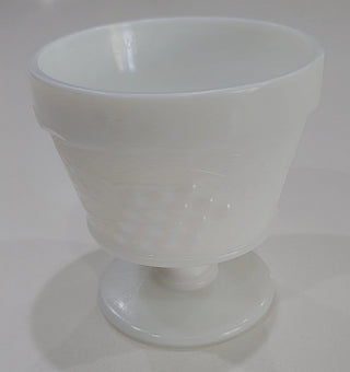 Milk Glass Footed Dessert Glass MTS