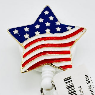 Patriotic Star Retractable Badge Holder|76199