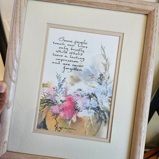 Some People . . . Framed Calligraphy/Watercolor Print (8x10)