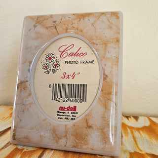 $3 OFF - Vintage Calico Photo Plastic Frame 3x4