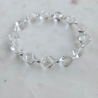 SALE - bri.craftique - Vintage Glass Crystal Beaded Bracelet