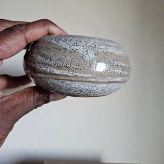SALE - Studio Pottery - Speckled Stoneware Orb