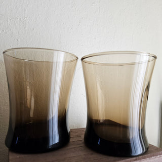 Anchor Hocking - Linden Mocha Tumbler Glasses (Set of 2)