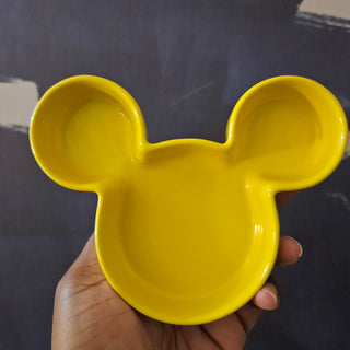 Disney - Yellow Ceramic Mickey Ear Dish