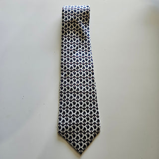 30% OFF  Men's - Stafford Blue/White/Red Geometric Necktie