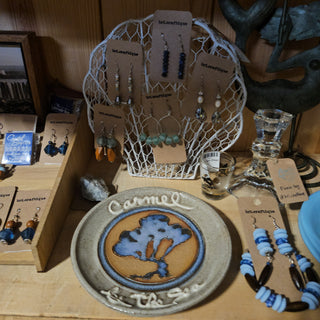 Studio Pottery - Carmel by the Sea - Ceramic Hanging Plate