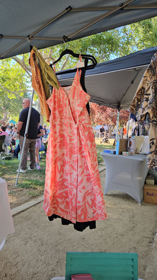 Women's - Nine West - Pink Floral Wrap Dress (XL)