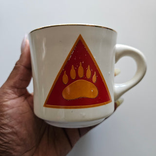 $5 SALE - Vintage Boy Scouts/Bear Paw Ceramic Mug