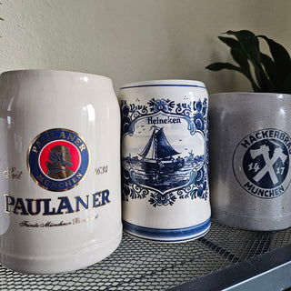 $4 OFF - Vintage Paulaner Glazed Beer Stein