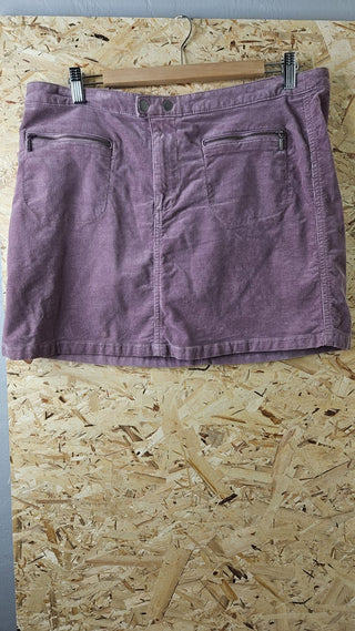 NEW - Women's - Purple Corduroy Miniskirt (14)