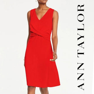 Ann Taylor | Red Cocktail Dress (XS)