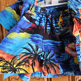 SALE - Boy's - Aloha Cabana Set - Dolphin Sunset Blue (Size 2)