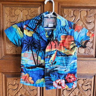 SALE - Boy's - Aloha Cabana Set - Dolphin Sunset Blue (Size 2)