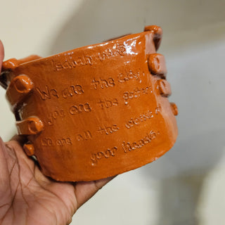 SALE - Studio Pottery - Hands Bowl