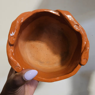SALE - Studio Pottery - Hands Bowl
