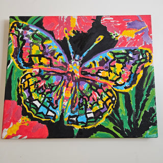 SALE - Butterfly (Paint By Number) Artwork