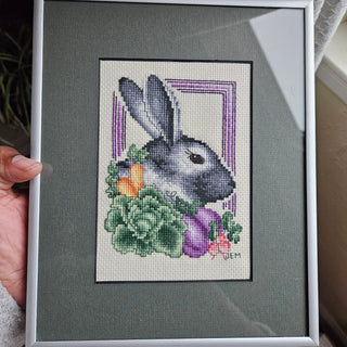 SEASONAL SALE - Rabbit Crosstitch Small Art (BRI) - MTS